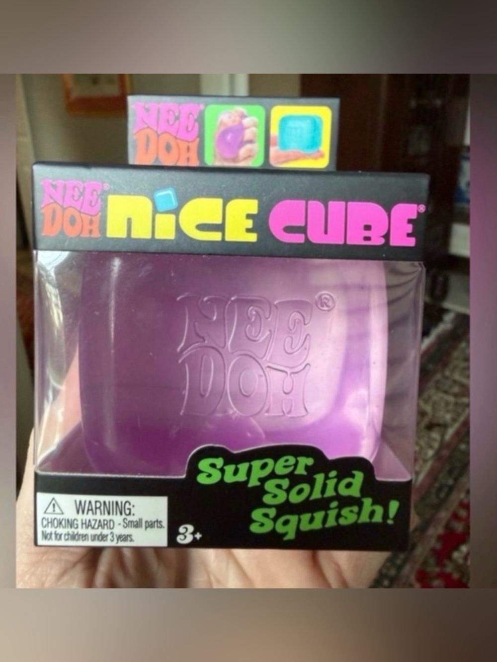 NeeDoh Nice Cube Super Solid Squish! - Purple
